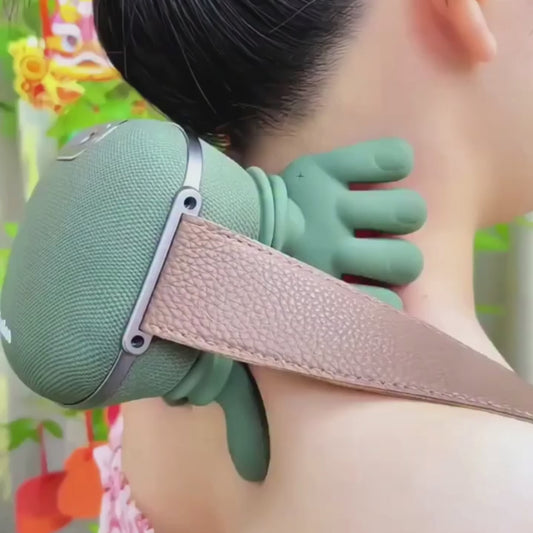 5-in-1 🔥 Smart Heated Neck & Back Massager – Deep Tissue Pain Relief, Real Hand Feel, Wireless Comfort Anywhere